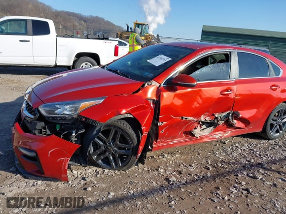 2019 Kia Forte EX with VIN 3KPF54AD7KE070948, listed as a IAAI auction lot 41982763 with 104,915 mi miles. Bid and sale history available at carsss.com. Image 6.
