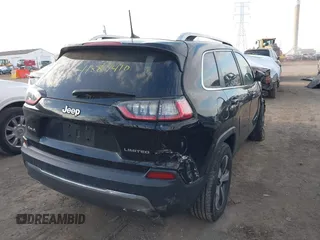 2020 Jeep Cherokee Limited with VIN 1C4PJMDX4LD575922, listed as a IAAI auction lot 41887410 with 23,384 mi miles and . Bid and sale history available at DreamBid. Image 4.