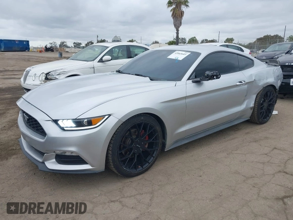 2015 Ford Mustang V6 with VIN 1FA6P8AM2F5370342, listed as a IAAI auction lot 42065605 with 141,569 mi miles and . Bid and sale history available at DreamBid. Image 2.