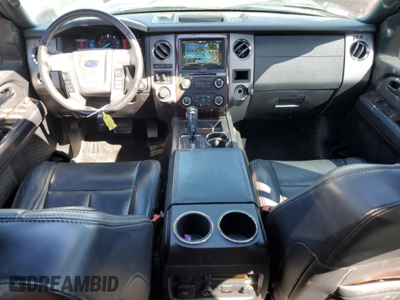 2015 Ford Expedition Platinum with VIN 1FMJU1MT4FEF31597, listed as a Copart auction lot 50066065 with 157,523 mi miles and Salvage title. Bid and sale history available at DreamBid. Image 8.