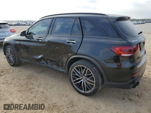 2020 Mercedes-Benz GLC with VIN W1N0G6EB3LF769353, listed as a Copart auction lot 49112485 with 26,326 mi miles and Salvage Title. Bid and sale history available at carsss.com. Image 2.