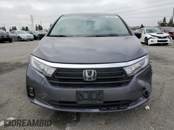 2023 Honda Odyssey EX-L with VIN 5FNRL6H66PB080121, listed as a Copart auction lot 43962925 with Not Provided miles and Salvage Title. Bid and sale history available at carsss.com. Image 5.