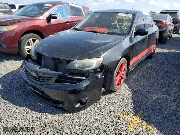 2008 Subaru Impreza Sedan (Natl) i w/Premium Pkg with VIN JF1GE61668G505717, listed as a Copart auction lot 77136854 with 0 mi miles and Salvage Title. Bid and sale history available at carsss.com. Image 1.