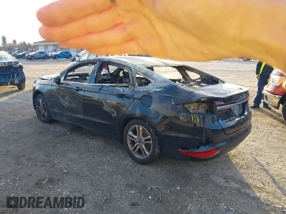 2018 Ford Fusion SE with VIN 3FA6P0HD3JR171412, listed as a IAAI auction lot 40834405 with Not Provided miles. Bid and sale history available at carsss.com. Image 3.