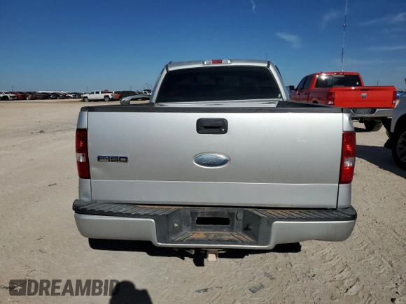 2007 Ford F-150 XL with VIN 1FTRF12227NA80070, listed as a Copart auction lot 51455095 with Not provided miles and Salvage title. Bid and sale history available at DreamBid. Image 6.