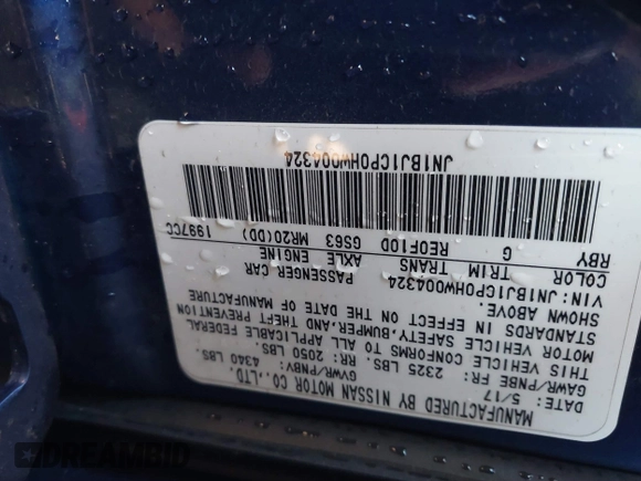 2017 Nissan Rogue S z VIN JN1BJ1CP0HW004324, wystawiony jako IAAI lot #41462611 z przebiegiem 50 488 mil mil oraz . Historia ofert i sprzedaży dostępna na DreamBid. Obrazek 9.