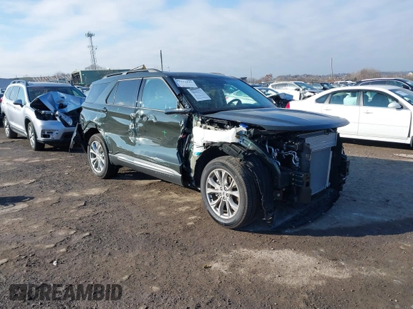 2023 Ford Explorer XLT with VIN 1FMSK8DH6PGC33797, listed as a IAAI auction lot 41111945 with 5,182 mi miles. Bid and sale history available at carsss.com. Image 1.