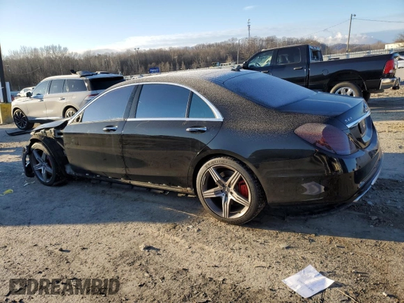 2016 Mercedes-Benz S-Class AMG S 63 with VIN WDDUG7JB2GA212530, listed as a Copart auction lot 86179514 with 143,260 mi miles and Salvage Title. Bid and sale history available at carsss.com. Image 2.