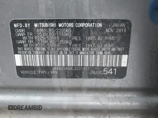 2020 Mitsubishi Outlander ES z VIN JA4AZ3A34LZ021352, wystawiony jako IAAI lot #41853465 z przebiegiem 92 412 mil mil oraz . Historia ofert i sprzedaży dostępna na DreamBid. Obrazek 9.
