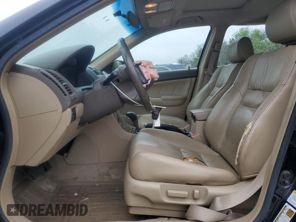2006 Honda Accord EX-L z VIN 1HGCM568X6A018599, wystawiony jako Copart lot #58000555 z przebiegiem 158 593 mil mil oraz Szkoda całkowita • Salvage title. Historia ofert i sprzedaży dostępna na DreamBid. Obrazek 7.