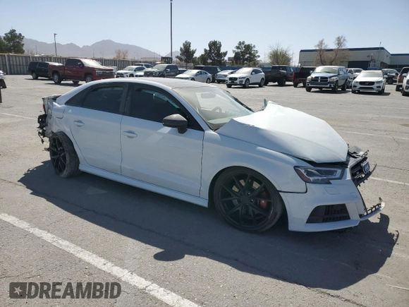 2018 Audi S3 Premium Plus with VIN WAUB1GFF9J1034277, listed as a Copart auction lot 48336225 with 0 mi miles and Salvage Title. Bid and sale history available at carsss.com. Image 4.