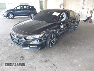2019 Honda Accord Sport with VIN 1HGCV1F3XKA166546, listed as a IAAI auction lot 42216635 with 64,704 mi miles and . Bid and sale history available at DreamBid. Image 2.