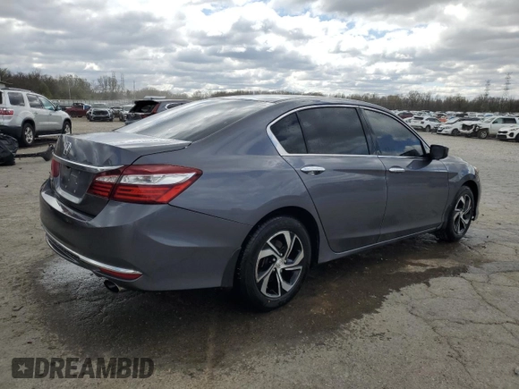 2016 Honda Accord Sedan LX with VIN 1HGCR2F34GA051782, listed as a Copart auction lot 49348985 with 83,854 mi miles and Salvage Title. Bid and sale history available at carsss.com. Image 3.
