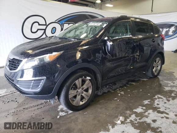 2011 Kia Sportage LX with VIN KNDPB3A29B7106953, listed as a Copart auction lot 87732745 with 187,776 mi miles and Salvage Title. Bid and sale history available at carsss.com. Image 1.