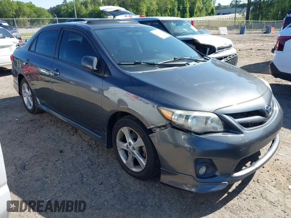 2011 Toyota Corolla L with VIN 2T1BU4EE2BC684289, listed as a IAAI auction lot 42027474 with 214,657 mi miles. Bid and sale history available at carsss.com. Image 1.