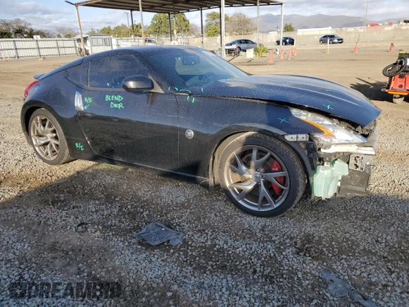 2016 Nissan 370Z with VIN JN1AZ4EH0GM934164, listed as a Copart auction lot 47460515 with 93,716 mi miles and Salvage Title. Bid and sale history available at carsss.com. Image 4.
