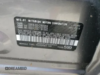 2017 Mitsubishi Lancer ES with VIN JA32U2FUXHU006023, listed as a Copart auction lot 67082114 with 11,638 mi miles and Non Repairable. Bid and sale history available at carsss.com. Image 13.