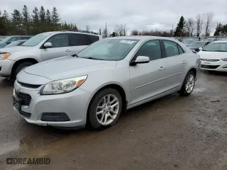 2015 Chevrolet Malibu LT with VIN 1G11C5SL5FF260764, listed as a Copart auction lot 52100275 with 306,119 mi miles and Salvage Title. Bid and sale history available at carsss.com. Image 1.