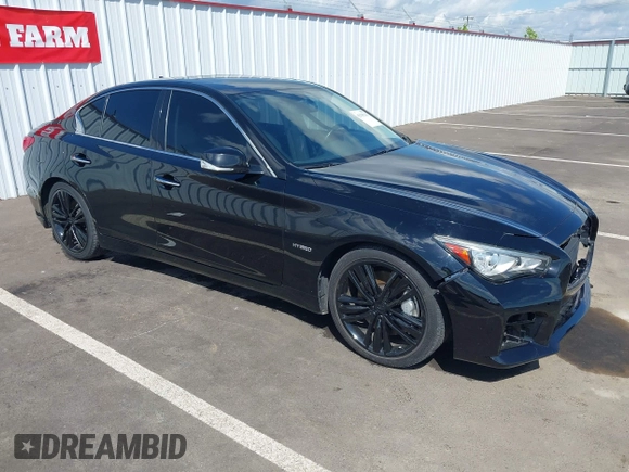 2014 Infiniti Q50 Hybrid Premium with VIN JN1AV7AP8EM691436, listed as a IAAI auction lot 42138263 with 93,253 mi miles and . Bid and sale history available at DreamBid. Image 1.