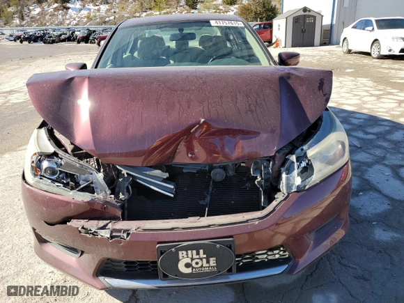 2013 Honda Accord Sdn LX with VIN 1HGCR2F35DA225807, listed as a Copart auction lot 41757615 with 157,521 mi miles and Salvage Title. Bid and sale history available at carsss.com. Image 5.