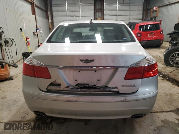 2009 Hyundai Genesis with VIN KMHGC46E99U043642, listed as a Copart auction lot 43167365 with 114,860 mi miles and Salvage Title. Bid and sale history available at DreamBid. Image 6.