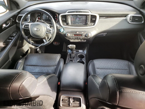 2019 Kia Sorento SX V6 with VIN 5XYPKDA50KG513353, listed as a Copart auction lot 86438044 with 53,397 mi miles and Salvage Title. Bid and sale history available at carsss.com. Image 8.