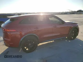 2020 Jaguar F-Pace SVR with VIN SADCZ2EE0LA631336, listed as a Copart auction lot 41931455 with 63,461 mi miles and Salvage Title. Bid and sale history available at DreamBid. Image 3.