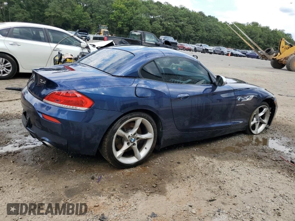 2015 BMW Z4 sDrive35is with VIN WBALM1C59FE634589, listed as a Copart auction lot 67096594 with Not provided miles and Salvage title. Bid and sale history available at DreamBid. Image 3.