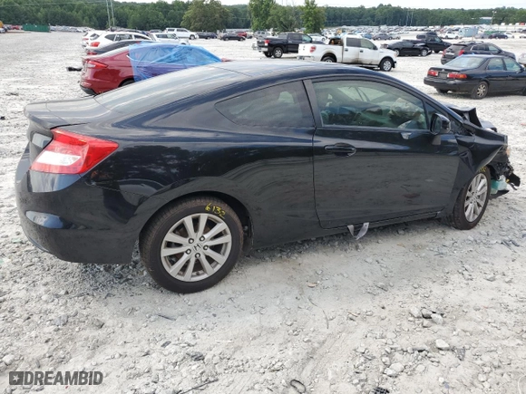 2012 Honda Civic Cpe EX with VIN 2HGFG3A8XCH529825, listed as a Copart auction lot 62743434 with 199,430 mi miles and Salvage Title. Bid and sale history available at carsss.com. Image 3.