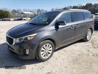 2016 Kia Sedona SX with VIN KNDMC5C11G6168909, listed as a Copart auction lot 42116425 with 69,117 mi miles and Salvage Title. Bid and sale history available at carsss.com. Image 1.