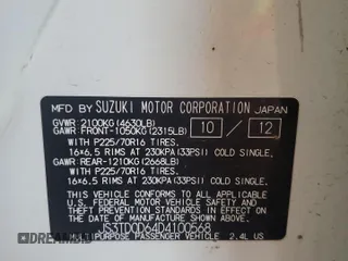 2013 Suzuki Grand Vitara Premium with VIN JS3TD0D64D4100568, listed as a Copart auction lot 63958985 with 140,668 mi miles and Salvage title. Bid and sale history available at DreamBid. Image 13.