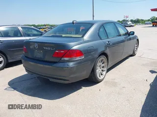 2006 BMW 7 Series 750Li with VIN WBAHN83546DT60302, listed as a IAAI auction lot 41980755 with 109,552 mi miles and . Bid and sale history available at DreamBid. Image 4.