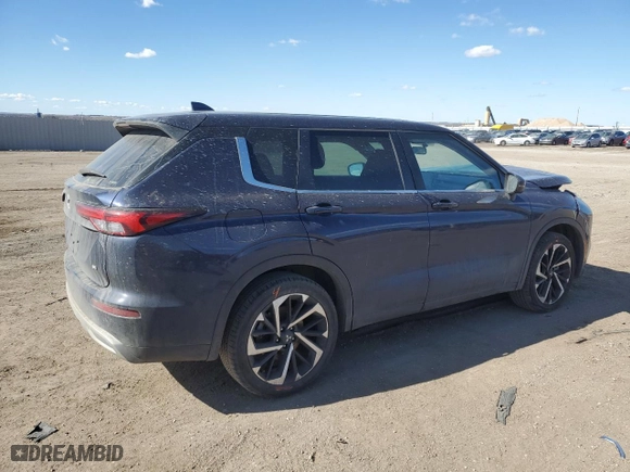 2023 Mitsubishi Outlander SE with VIN JA4J4UA81PZ039927, listed as a Copart auction lot 46372995 with 23,042 mi miles and Salvage Title. Bid and sale history available at carsss.com. Image 3.
