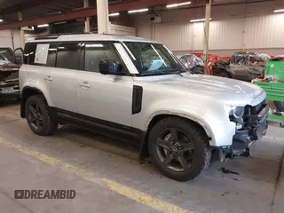 2021 Land Rover Defender with VIN SALE2ERU9M2037277, listed as a IAAI auction lot 41314652 with 41,368 mi miles and . Bid and sale history available at DreamBid. Image 1.
