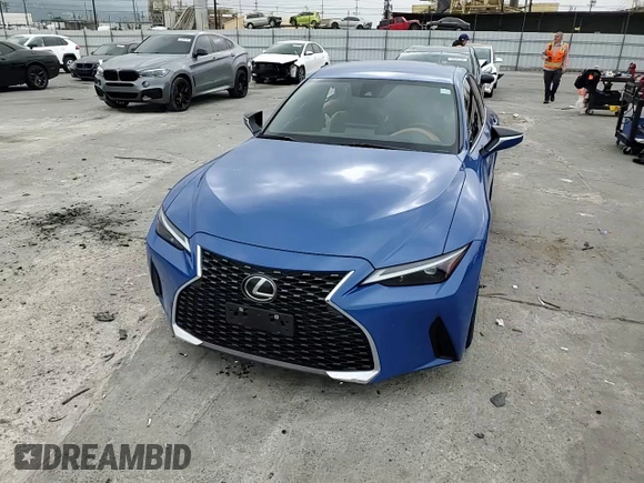 2022 Lexus IS with VIN JTHAA1D26N5122731, listed as a Copart auction lot 50445945 with 42,388 mi miles and Salvage Title. Bid and sale history available at carsss.com. Image 11.