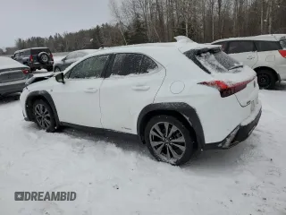 2020 Lexus UX 250h F Sport z VIN JTHR9JBH0L2031472, wystawiony jako Copart lot #87076054 z przebiegiem 110 396 mil mil oraz Szkoda całkowita • Salvage title. Historia ofert i sprzedaży dostępna na DreamBid. Obrazek 2.