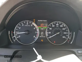 2016 Acura RLX Tech Pkg with VIN JH4KC1F53GC001160, listed as a Copart auction lot 70796374 with 104,174 mi miles and Salvage Title. Bid and sale history available at carsss.com. Image 9.
