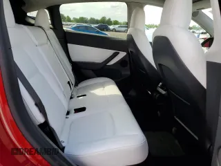 2022 Tesla Model Y Performance with VIN 7SAYGDEF6NF337996, listed as a Copart auction lot 56039515 with 16,468 mi miles and Salvage title. Bid and sale history available at DreamBid. Image 20.