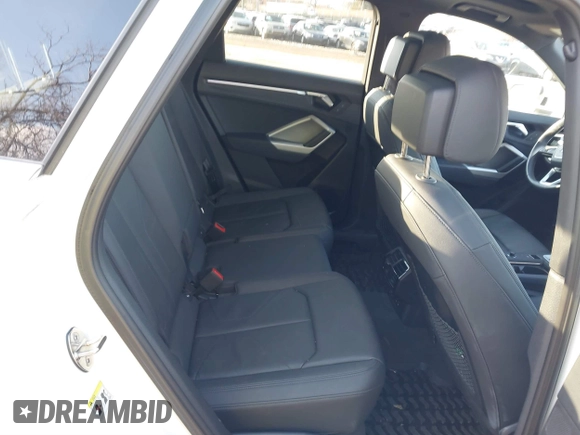 2023 Audi Q3 S line Premium Plus with VIN WA1EECF37P1025146, listed as a IAAI auction lot 41520532 with 36,717 mi miles and . Bid and sale history available at DreamBid. Image 8.