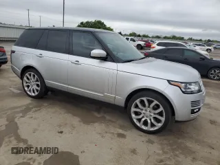 2015 Land Rover Range Rover HSE with VIN SALGS2VF6FA239727, listed as a Copart auction lot 51810815 with 58,551 mi miles and Clean Title. Bid and sale history available at DreamBid. Image 4.