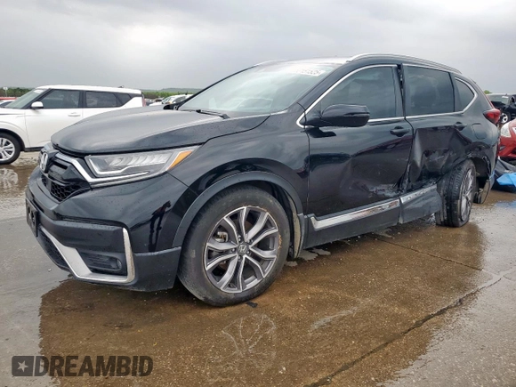 2021 Honda CR-V Touring with VIN 2HKRW1H93MH405292, listed as a Copart auction lot 50151525 with 32,045 mi miles and Salvage Title. Bid and sale history available at carsss.com. Image 1.