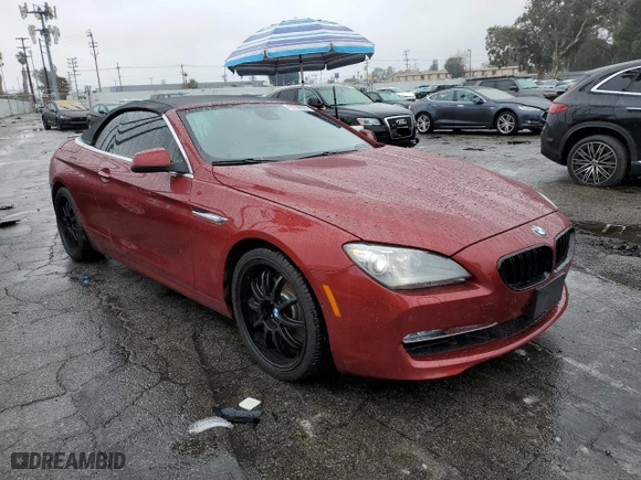 2012 BMW 6 Series 650i with VIN WBALZ3C58CDL70716, listed as a Copart auction lot 43794155 with 69,745 mi miles and Salvage Title. Bid and sale history available at carsss.com. Image 4.