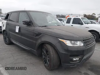 2016 Land Rover Range Rover Sport V6 HSE with VIN SALWR2VF8GA565814, listed as a IAAI auction lot 42173060 with 96,705 mi miles. Bid and sale history available at carsss.com. Image 1.
