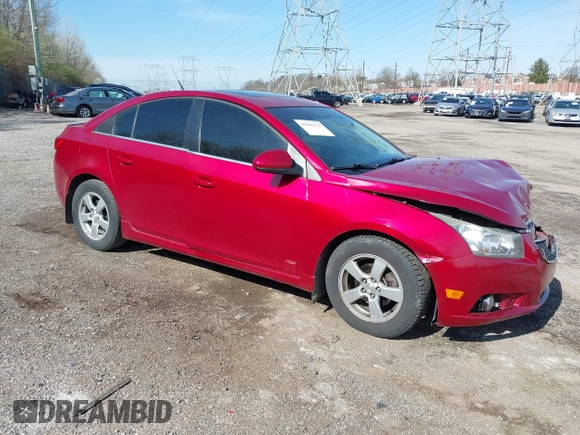 2014 Chevrolet Cruze 1LT with VIN 1G1PC5SB2E7427835, listed as a IAAI auction lot 41945214 with 179,843 mi miles and . Bid and sale history available at DreamBid. Image 1.