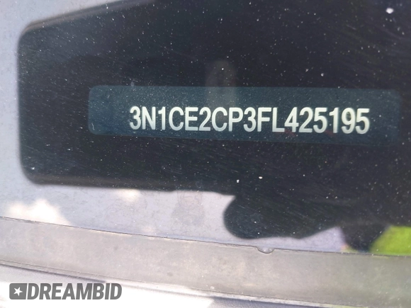 2015 Nissan Note S with VIN 3N1CE2CP3FL425195, listed as a IAAI auction lot 42510215 with 63,760 mi miles and . Bid and sale history available at DreamBid. Image 9.