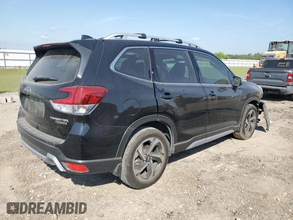 2023 Subaru Forester Touring with VIN JF2SKARC8PH501124, listed as a Copart auction lot 53019845 with 21,956 mi miles and Salvage title. Bid and sale history available at DreamBid. Image 3.