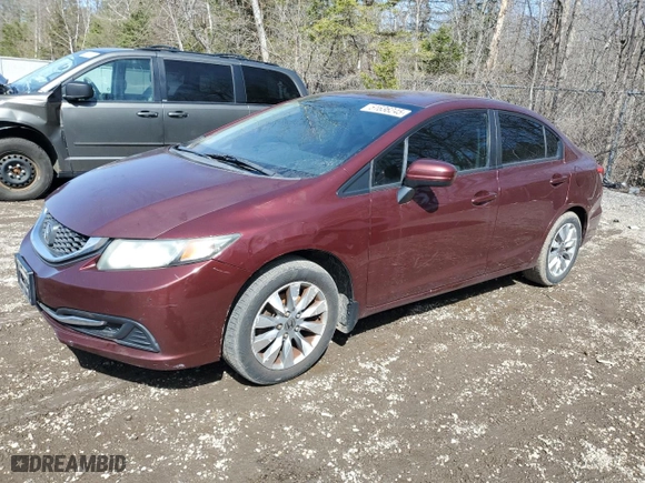 2014 Honda Civic Sedan LX with VIN 2HGFB2F47EH001807, listed as a Copart auction lot 51636245 with 214,962 mi miles and Salvage Title. Bid and sale history available at carsss.com. Image 1.