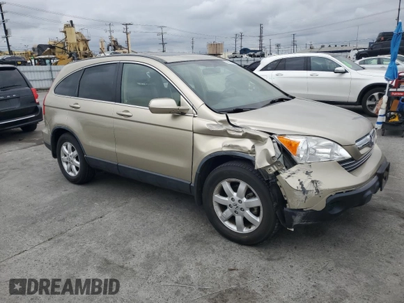 2008 Honda CR-V EX-L with VIN JHLRE38708C024792, listed as a Copart auction lot 53663435 with 47,576 mi miles and Salvage Title. Bid and sale history available at carsss.com. Image 4.