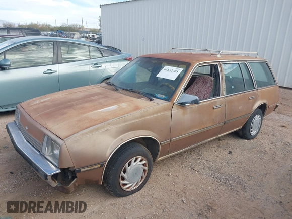 1983 Chevrolet Cavalier with VIN 1G1AD35P2DJ172197, listed as a IAAI auction lot 41692703 with 12,947 mi miles and . Bid and sale history available at DreamBid. Image 2.