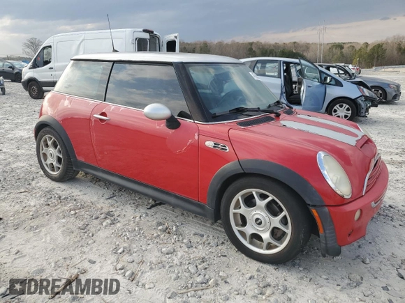 2006 MINI Hardtop S z VIN WMWRE33576TJ36468, wystawiony jako Copart lot #47862595 z przebiegiem 123 797 mil mil oraz Szkoda całkowita • Salvage title. Historia ofert i sprzedaży dostępna na DreamBid. Obrazek 4.